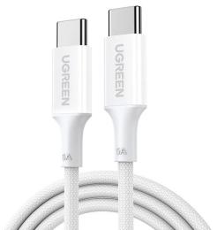 Дата-кабель Ugreen L502 USB Type-C (тато)  -  USB Type-C (тато), 2m White 100W (35221)
