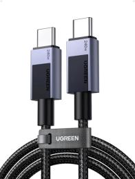 Дата-кабель Ugreen L513 USB Type-C (тато)  -  USB Type-C (тато), 1m Space Gray 240W (45067)