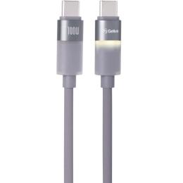 Дата-кабель Gelius MoonLine GP-UCN014 Type-C (тато)  -  Type-C (тато), 1.2m Gray 100W (101149)