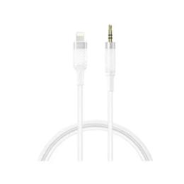 Аудіо-кабель XO NB-R279A Lightning (тато) - mini-jack 3.5mm (тато) 1 m White