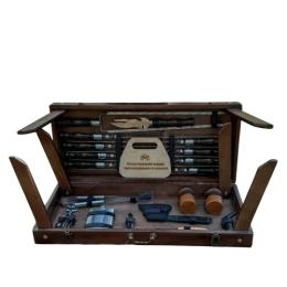 Подарунковий набір шампурів кейс-стіл МЗД Отаман