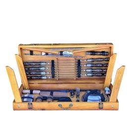 Подарунковий набір шампурів кейс-стіл МЗД Пікнік