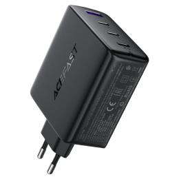 Адаптер живлення для телефона Acefast A94 PD100W GaN Black (3*USB-C+USB-A)