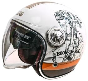 Мотошолом Beon B-108A ABS 203 SHINY XXL Orange