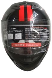 Мотошолом Forte BLD-626, розмір L Black Red