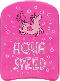 Дошка для плавання Aqua Speed KIDDIE KICKBOARD Unicorn 6896 31x23x2,4cм Pink (186-unicorn)