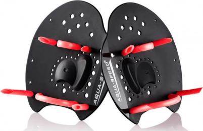 Лопатки для плавания Aqua Speed SKILL PADDLE 1789 S 21,5х20см Black Red (147-07S)