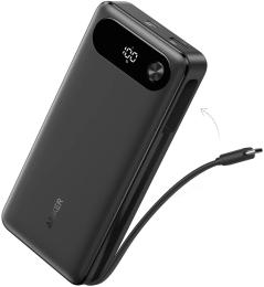 Зовнішній портативний акумулятор Anker PowerCore 20000mAh 87W Black with Built-In USB-C (A1383H11)