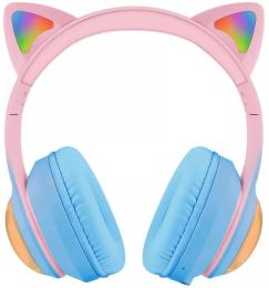 Накладні навушники Proove Kids LumiCat (APP) Blue Pink