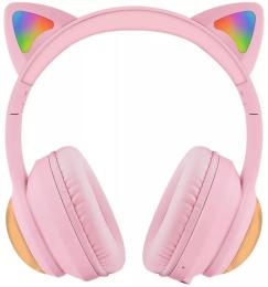 Накладні навушники Proove Kids LumiCat (APP) Pink