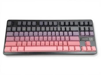 Клавіатура MCHOSE G87 RGB Mechanical Matcha Latte Switch V2 Wireless Black Pink (MC-G87-17)