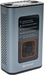 Автокомпресор PLATINET Tire Compressor 3-in-1 Pump Light Power Bank 10bar 4000mah Gray (PTC22)