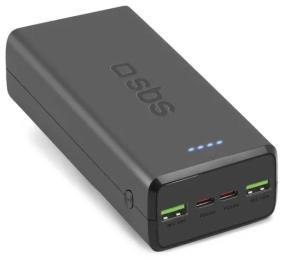 Зовнішній портативний акумулятор SBS TTBB30000PD20K 30000mAh Black 20W