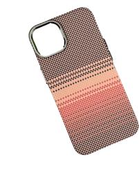 Чохол-накладка Infinity Carbon Print with MagSafe для Apple iPhone 17 Pro Max Orange