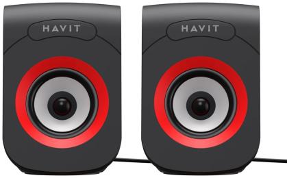 Акустична система Havit SK599 USB 6W Black Red
