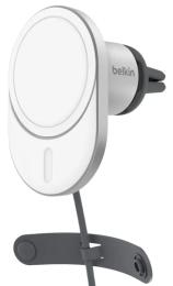 Тримач в авто Belkin Magnetic Qi2 White (WIC008BTGR-V2)