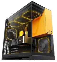 Корпус для ПК Geometric Future Model 5 Glass Black Yellow без БЖ (GEO-M5-BY)