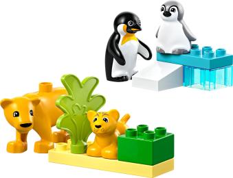 Конструктор LEGO DUPLO Сімейства диких тварин: Пінгвіни та Леви (10442)