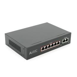 Світч Merlion 6 POE 10/100/1000 + 2 RJ45 10/100/1000 Black