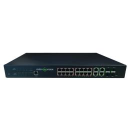 Світч GreenVision GV-020-AI-16G + 4G + 4SFP Black