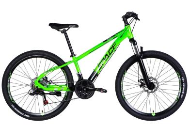 Велосипед SPACE AL 26 MERCURY DD FR рама-13 2026 Green Black (OPS-SP-26-082)