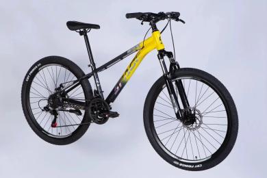 Велосипед SPACE AL 26 PHAETON DD FR рама-13 2026 Gray Yellow (OPS-SP-26-093)