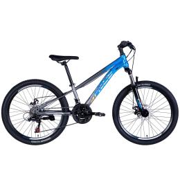 Велосипед SPACE ST 24 MARS DD FR рама-11 2026 Blue Gray (OPS-SP-24-061)