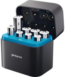 Зарядний пристрій для акумуляторів AA, AAA Proove Compact Station 8pcs Black (4xAAA + 4xAA)
