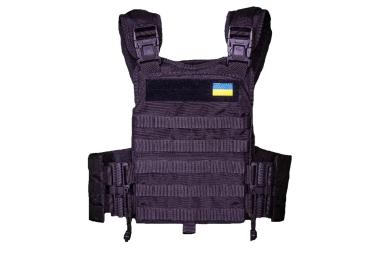 Плитоноска з швидкоскидом кордура Kirasa KI1045 Black