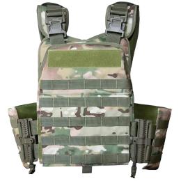 Плитоноска з швидкоскидом та кишенями кордура Kirasa KI1050 MultiCam