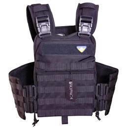 Плитоноска з швидкоскидом та кишенями кордура Kirasa KI1052 Black