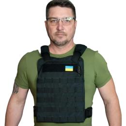 Плитоноска полегшена з кордури Kirasa KI1011 Black