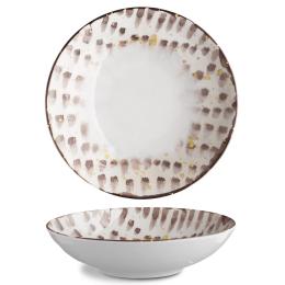 Тарілка G.Benedikt Isabelle 22 см Brown Brush (ISC1922-K0014)