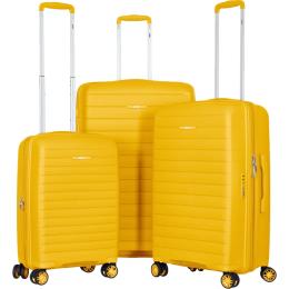 Набір валіз 2E Aero L+M+S Yellow (2E-SPP-AERO-SET3-AY)