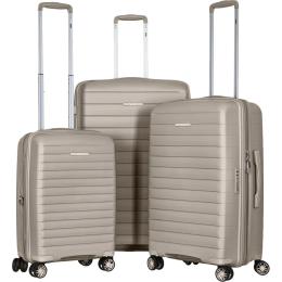 Набір валіз 2E Aero L+M+S Brown Gray (2E-SPP-AERO-SET3-TP)