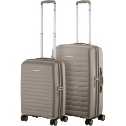 Набір валіз 2E Aero M+S Brown Gray (2E-SPP-AERO-SET2-TP)