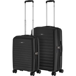 Набір валіз 2E Aero M+S Black (2E-SPP-AERO-SET2-BK)