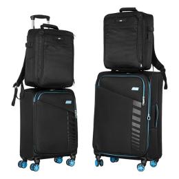 Набір валіз 2E Trek M+S + 2 Cabin Black (2E-SPE-TREK-SET4-BK)