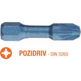 Набір біт USH Blue Shock Pozidriv PZ2 x 30 мм Torsion (UUSG0062461) 10 шт