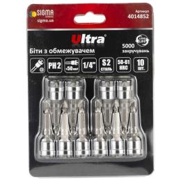 Набір біт Ultra PH2x50мм 1/4 10шт S2 (4014852)