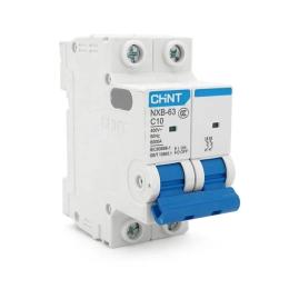 Автоматичний вимикач CHINT NXB-63 2P C10 10A