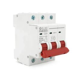 Автоматичний вимикач ZUOYI Z7-63Z 3P C20 DC250-1000V 20A