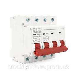 Автоматичний вимикач ZUOYI Z7-63Z 4P C40 DC250-1000V 40A