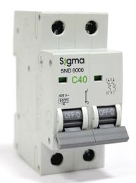 Автоматичний вимикач Sigma 6кА 2P 40А С (6SM240C)