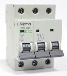 Автоматичний вимикач Sigma 6кА 3P 32А С (6SM332C)