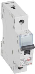Автоматичний вимикач Legrand Tx3 Circuit breaker C 20a 1p 6ka (404029)
