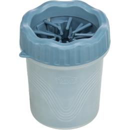 Засіб-щітка Trixie для собак для чищення лап силікон/PP синій S/M