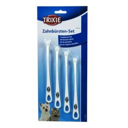 Зубні щітки Trixie для котів і маленьких собак 15 см 4 шт (25621)