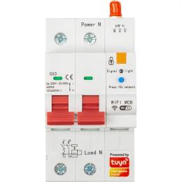 Автоматичний вимикач Tuya 1P + N Wi-Fi RS485 63A (HS084059)