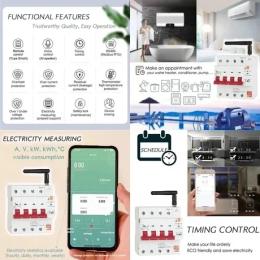 Автоматичний вимикач Tuya 3P + N Wi-Fi RS485 63A (HS084073)
